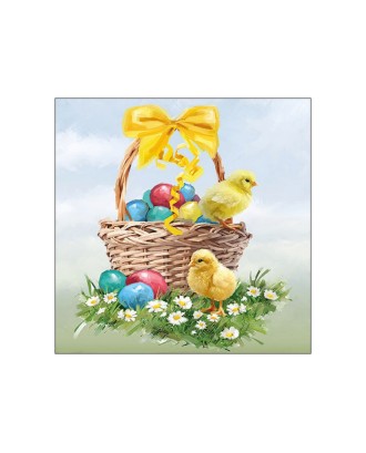 Servetele de masa, 20 buc, 33x33 cm, Easter Basket - AMBIENTE